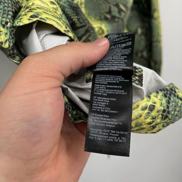 Supreme x The North Face Snakeskin Green Taped Seam Coaches Jacket Mens Large - Picture 9 of 11